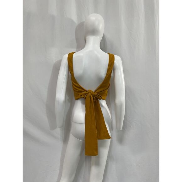 S�zane 'Claire' Gold Blouse Size 34 - Picture 3 of 5